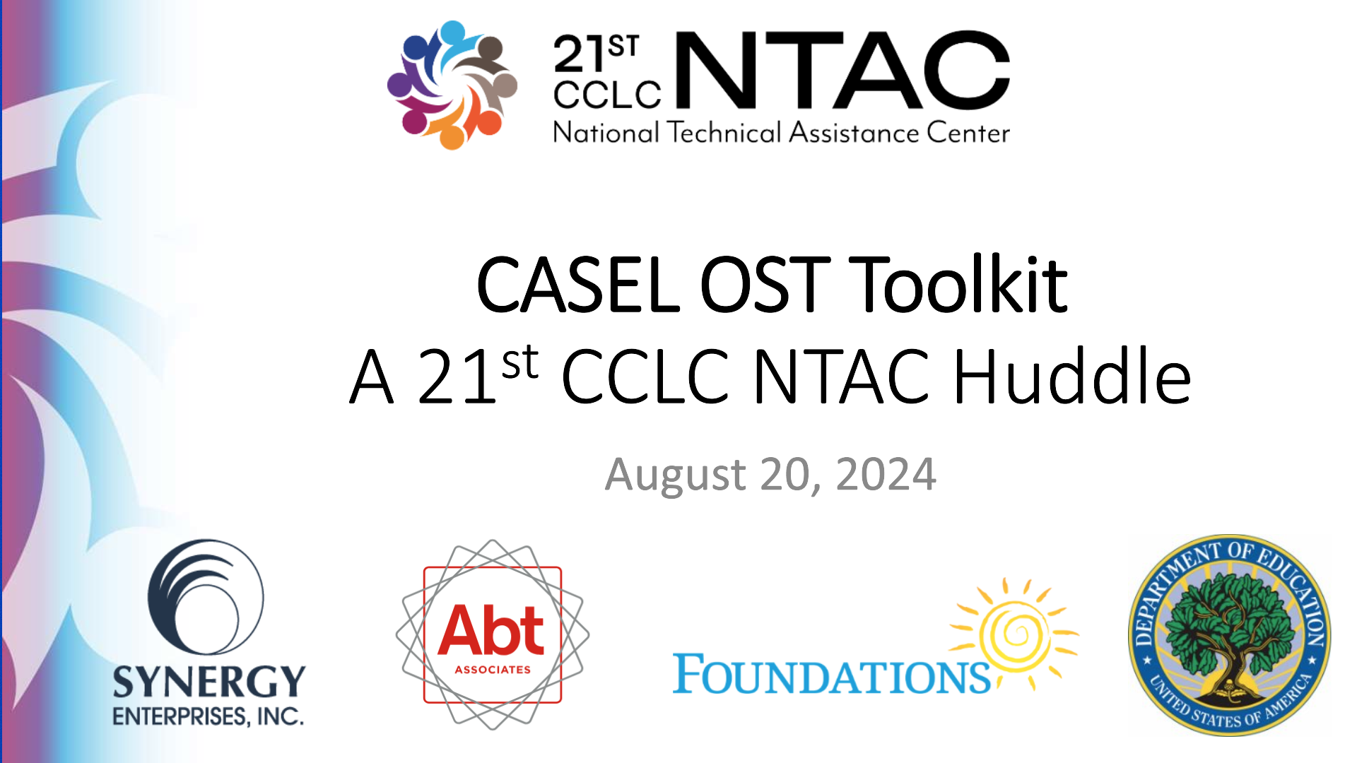 21st CCLC National Technical Assistance Center (NTAC) - Archived Resources